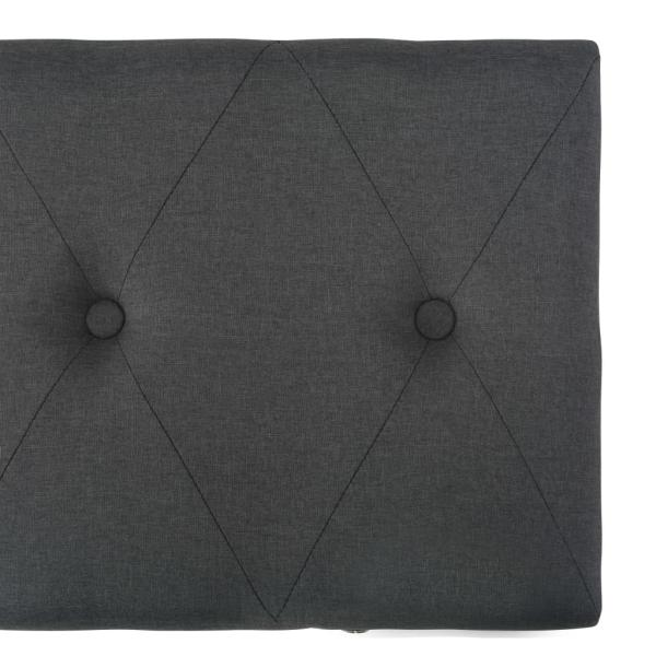 Hocker mit Stauraum 3 Stk. Dunkelgrau Stoff