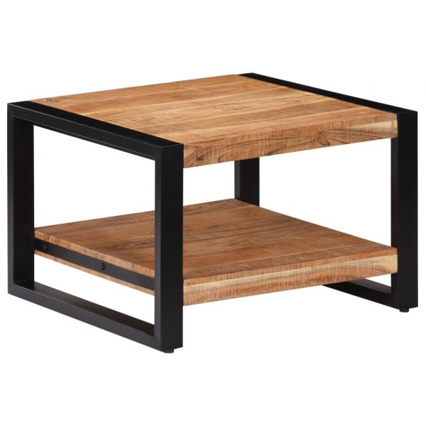 Couchtisch 60 x 60 x 40 cm Massivholz Akazie
