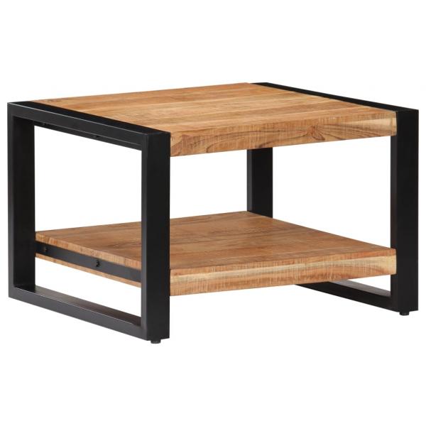 Couchtisch 60 x 60 x 40 cm Massivholz Akazie