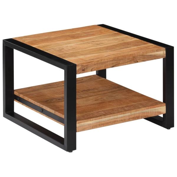 Couchtisch 60 x 60 x 40 cm Massivholz Akazie