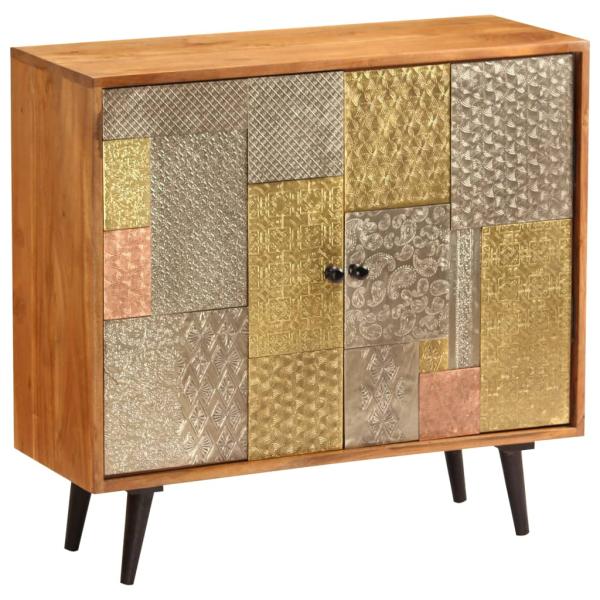 Sideboard 80x30x75 cm Massivholz Akazie