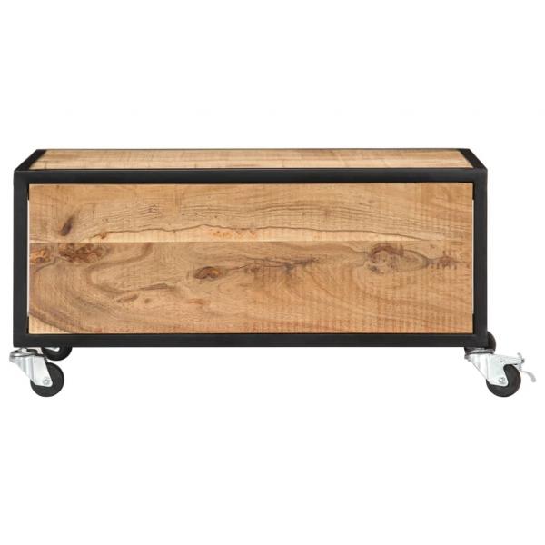 Couchtisch 70x70x32 cm Massivholz Akazie