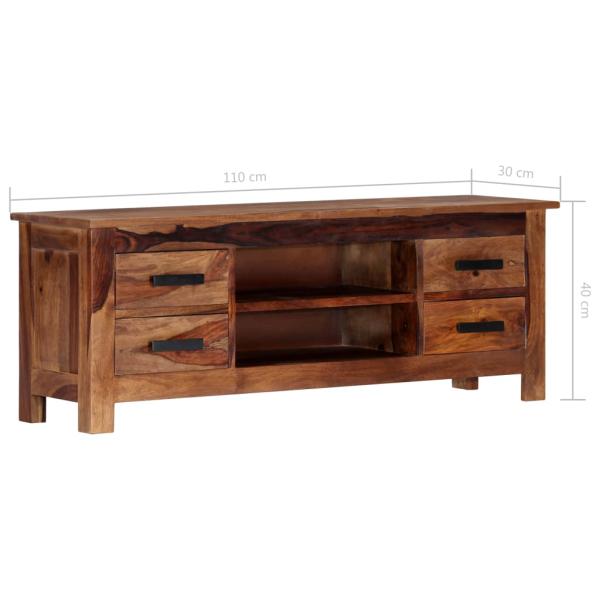 TV-Schrank 110x30x40 cm Massivholz Palisander