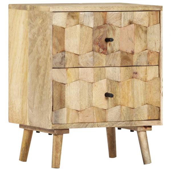 Nachttisch 40x30x50 cm Massivholz Mango