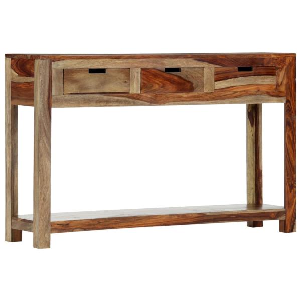 Konsolentisch mit 3 Schubladen 120x30x75 cm Massivholz
