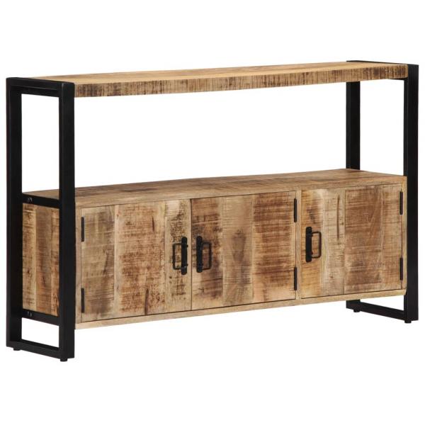 ARDEBO.de - Beistellschrank 120 x 30 x 75 cm Massivholz Mango