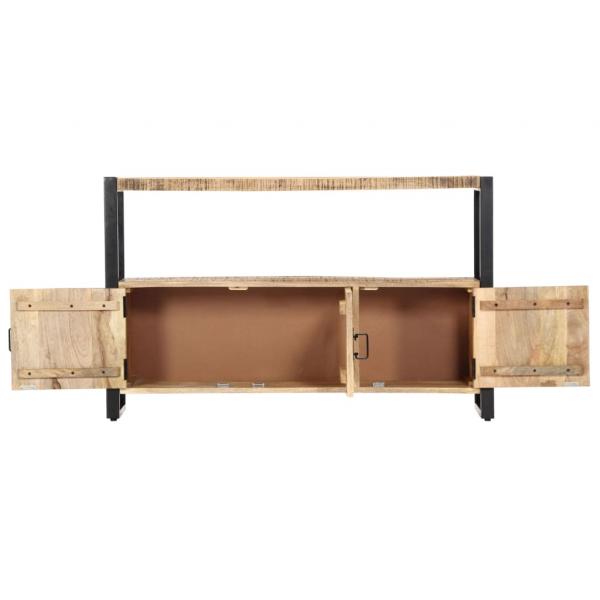 Beistellschrank 120 x 30 x 75 cm Massivholz Mango