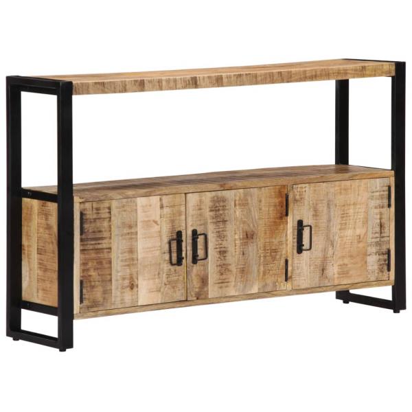 Beistellschrank 120 x 30 x 75 cm Massivholz Mango