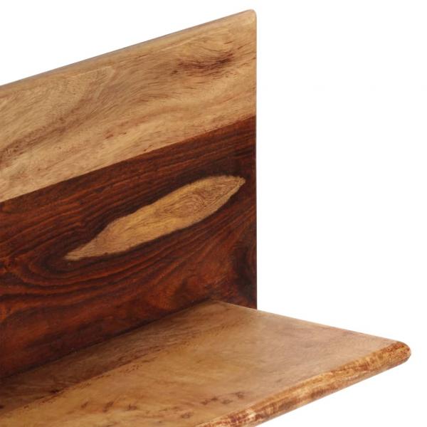 Wandregale 2 Stk. 118 x 26 x 20 cm Massivholz