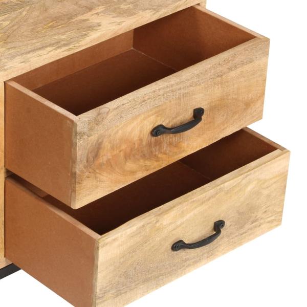 TV-Schrank 130 x 30 x 45 cm Mango-Massivholz
