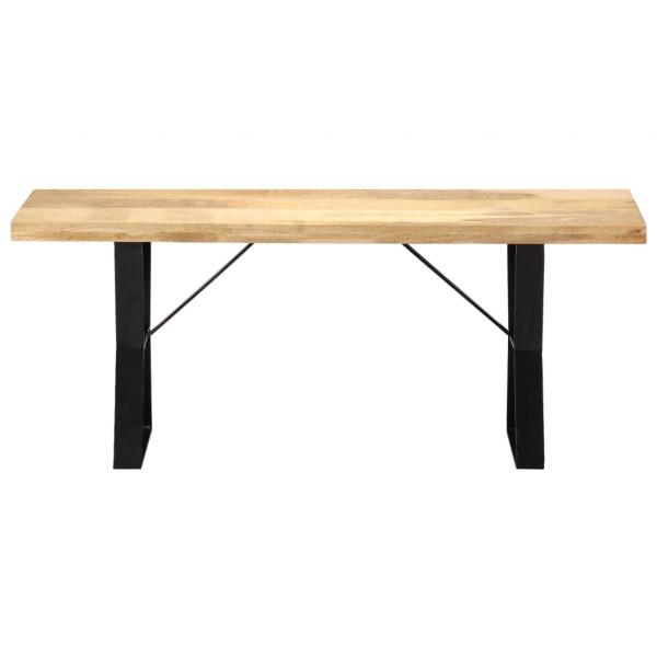 Sitzbank 110 cm Massivholz Mango