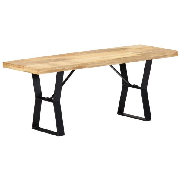 Sitzbank 110 cm Massivholz Mango