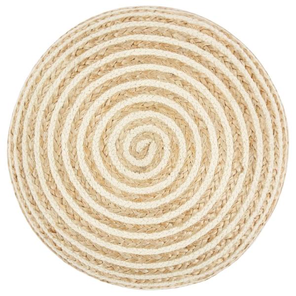 Handgefertigter Sitzpuff 45 x 30 cm Jute