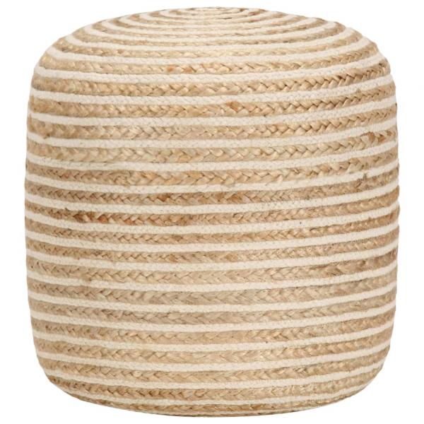 ARDEBO.de - Handgefertigter Sitzpuff 40 x 45 cm Jute