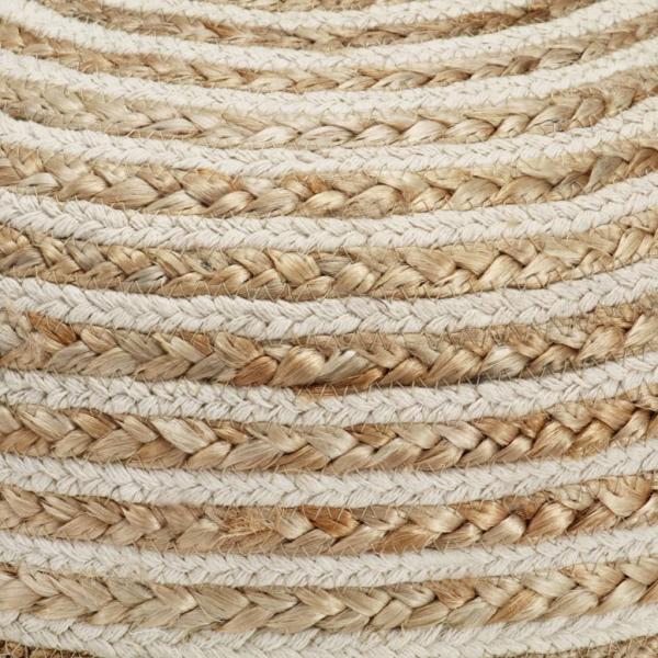 Handgefertigter Sitzpuff 40 x 45 cm Jute