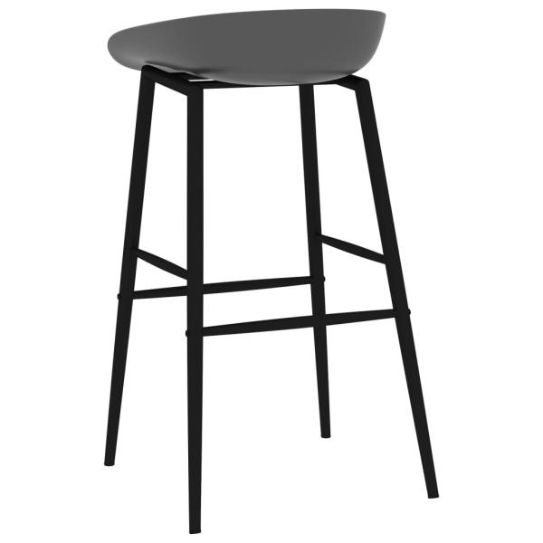 Barhocker 2 Stk. Grau 