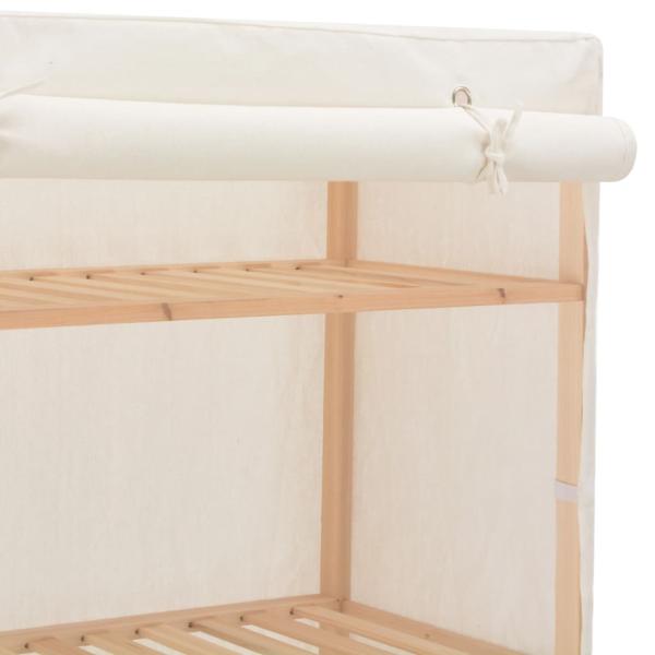 Kleiderschrank Weiß 79 x 40 x 170 cm Stoff