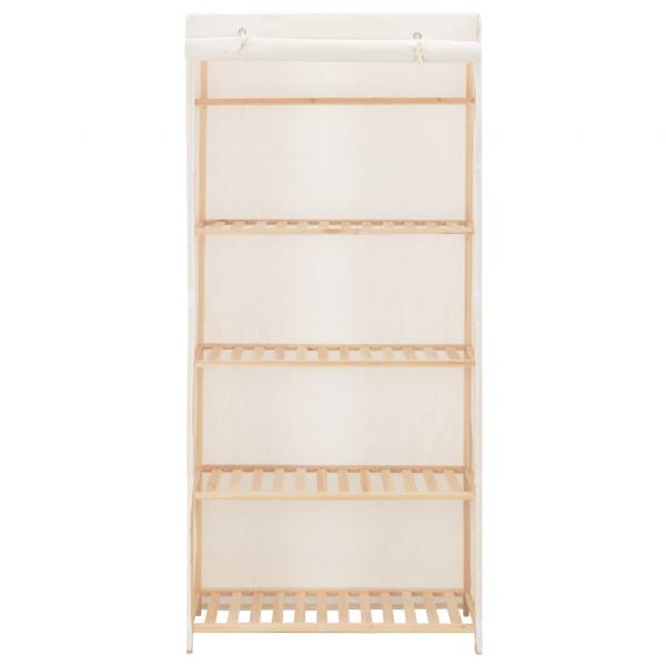 Kleiderschrank Weiß 79 x 40 x 170 cm Stoff
