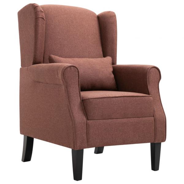 ARDEBO.de - Sessel Braun Stoff