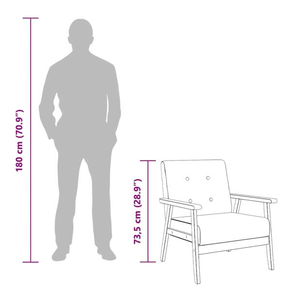 Sessel Schwarz Kunstleder