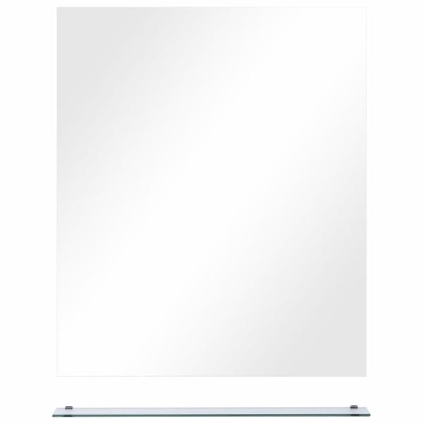 Wandspiegel mit Regal 50×60 cm Hartglas