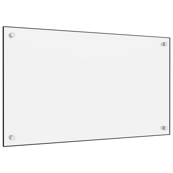 Küchenrückwand Weiß 70x40 cm Hartglas