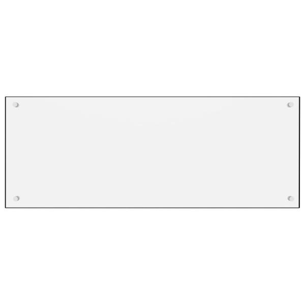  Küchenrückwand Weiß 100x40 cm Hartglas