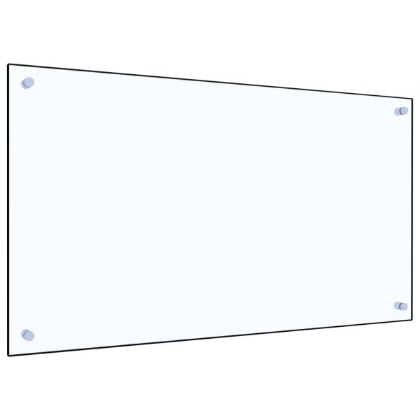 ARDEBO.de - Küchenrückwand Transparent 90×50 cm Hartglas