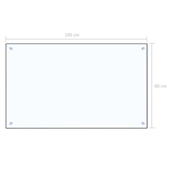 Küchenrückwand Transparent 100×60 cm Hartglas