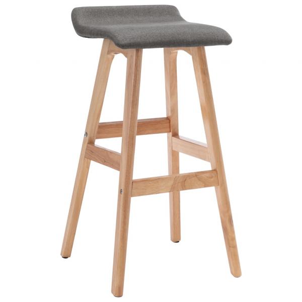 ARDEBO.de - Barhocker Dunkelgrau Stoff