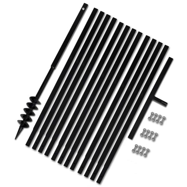 Erdbohrer mit Griff 80 mm Verlängerungsrohr 13 m