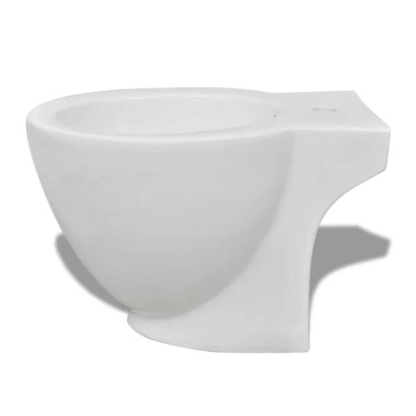 Toiletten & Bidet Set Weiß Keramik