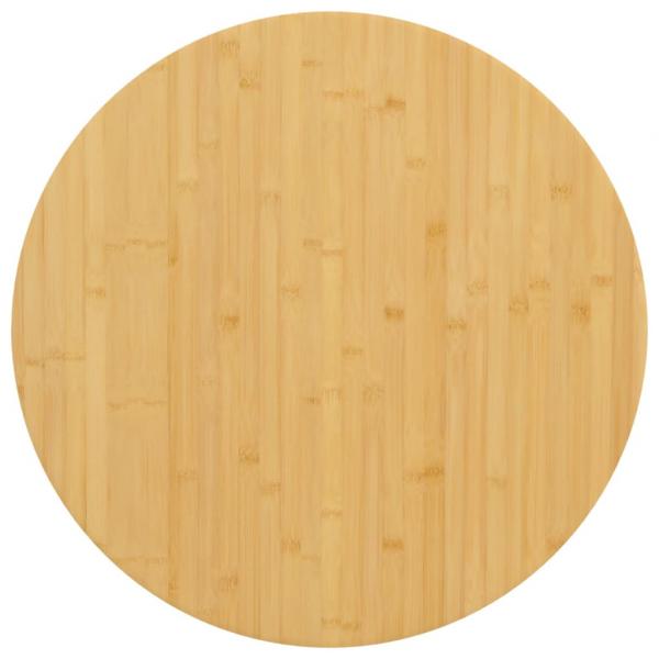 ARDEBO.de - Tischplatte Ø70x4 cm Bambus