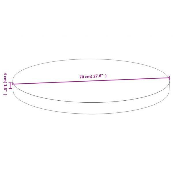 Tischplatte Ø70x4 cm Bambus