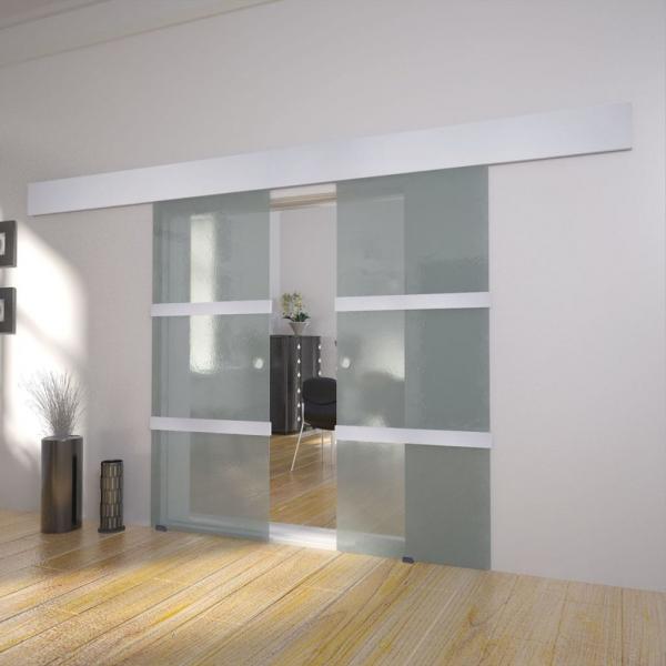 ARDEBO.de - Doppelschiebetür Glas