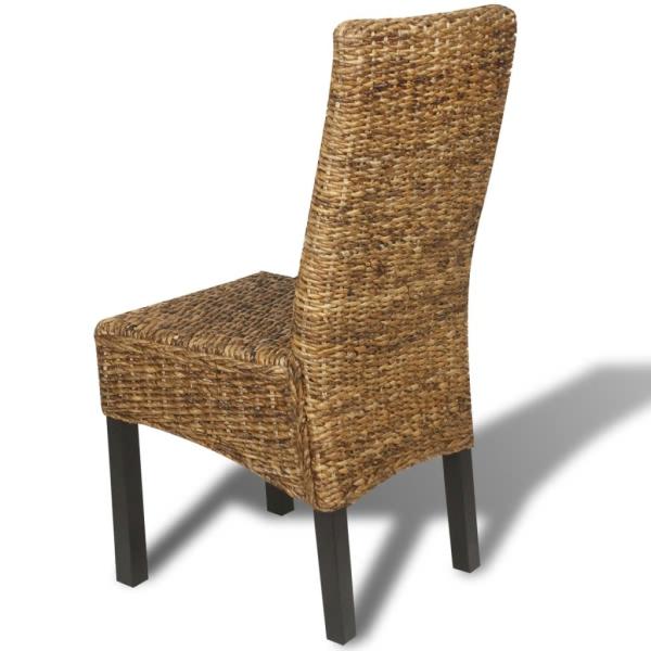 Esszimmerstühle 4 Stk. Abaca und Mango Massivholz