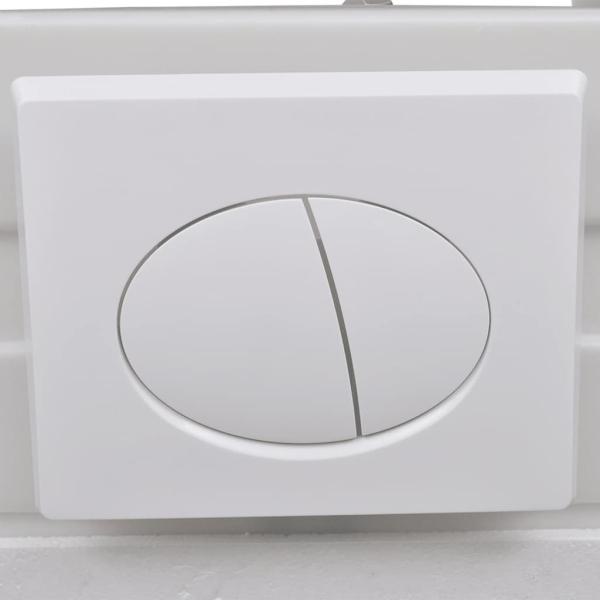 Hänge-Toilette mit Einbau-Spülkasten Keramik Weiß