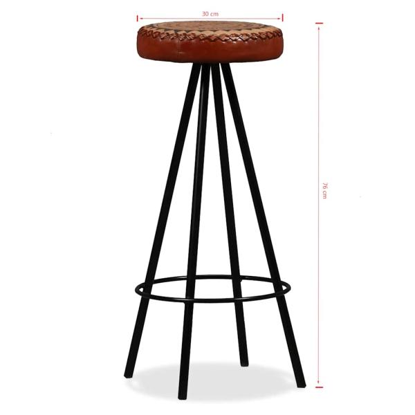 7-tlg. Bar-Set Altholz Massiv, Echtleder und Canvas