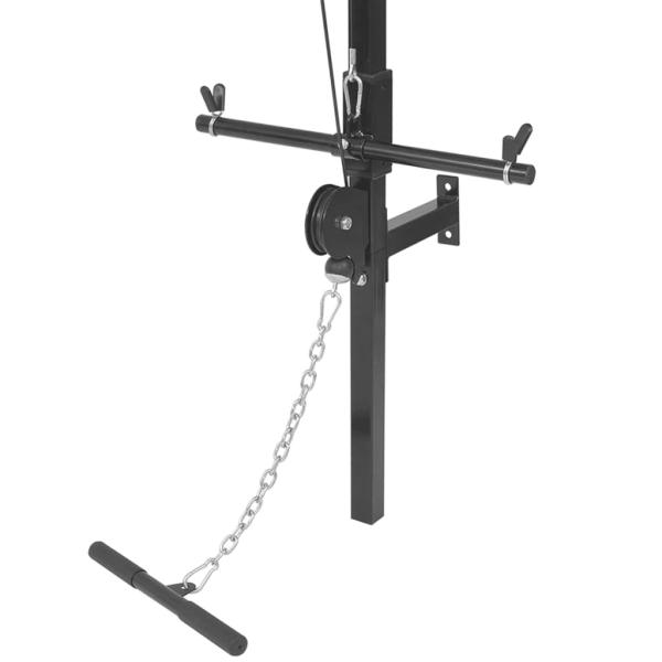 Kraftturm zur Wandmontage mit Lang- und Kurzhantel-Set 60,5 kg