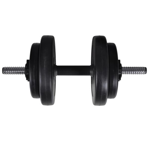 Kraftturm zur Wandmontage mit Lang- und Kurzhantel-Set 60,5 kg