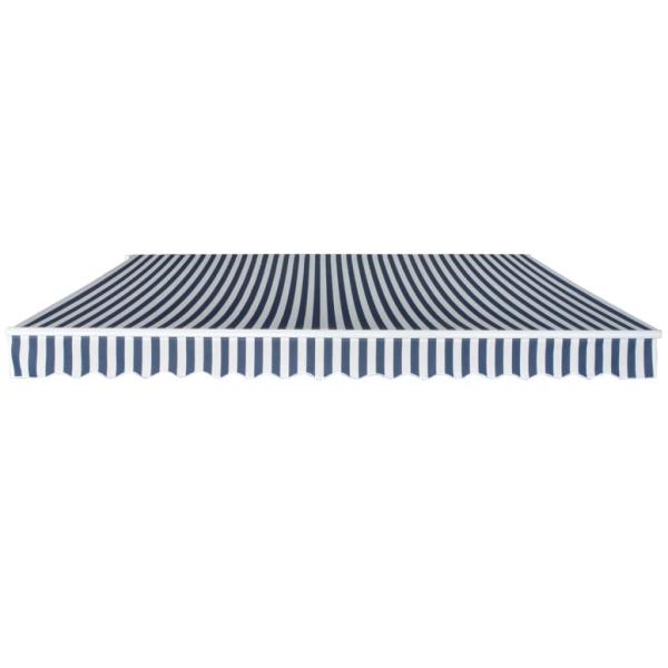 Gelenkarmmarkise 400 cm Blau/Weiß