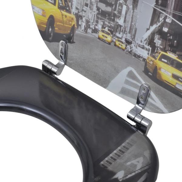 Toilettensitze mit Deckel 2 Stk. MDF New York