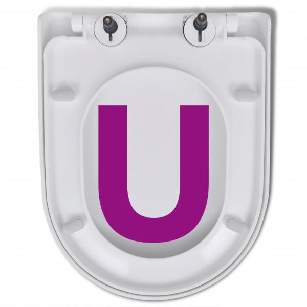 Toilettensitze mit Absenkautomatik 2 Stk. Kunststoff Weiß