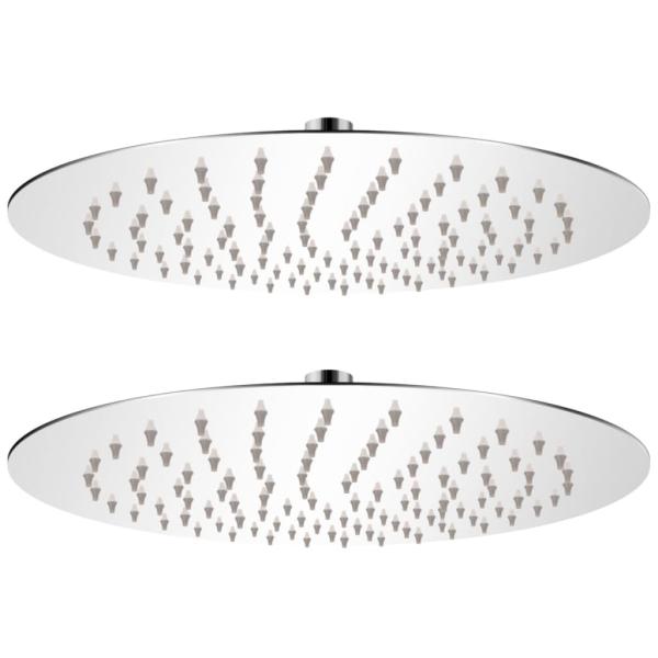 ARDEBO.de - Regenduschköpfe 2 Stk. Edelstahl Ø 25 cm