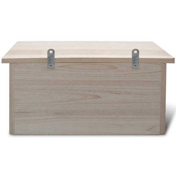 Spatzenhaus 2 Stk. Holz 44 x 15,5 x 21,5 cm