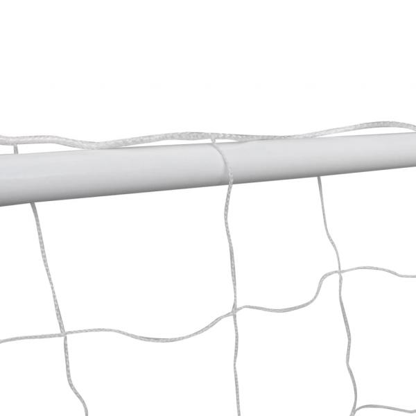 Fußball-Tornetze 2 Stück 240 x 90 x 150 cm Stahl
