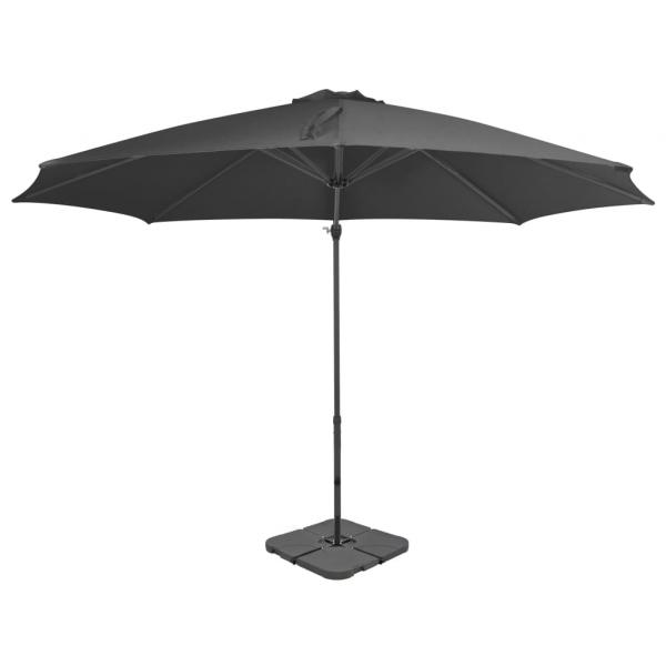 ARDEBO.de - Sonnenschirm mit Schirmständer Anthrazit