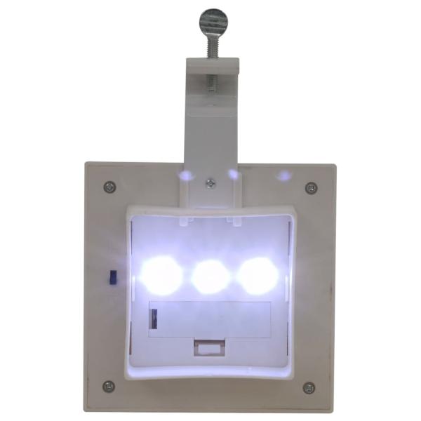 Solar-Außenleuchten 12 Stk. LED Rechteckig 12 cm Weiß