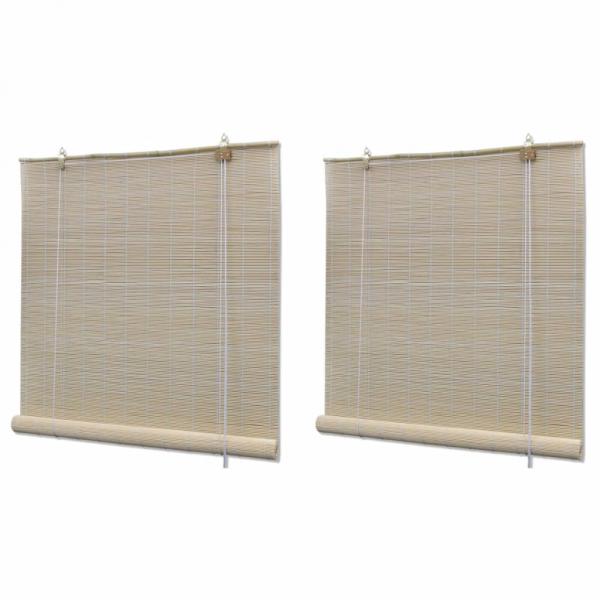 Bambusrollos Natur 2 Stk. 120x160 cm