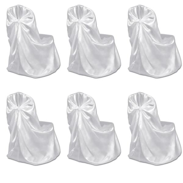 Stuhlhussen für Hochzeit Bankett 12 Stk. Weiß